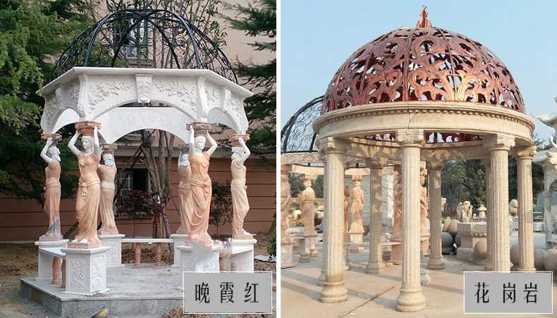 歐式景觀涼亭，大理石涼亭，石雕景觀涼亭